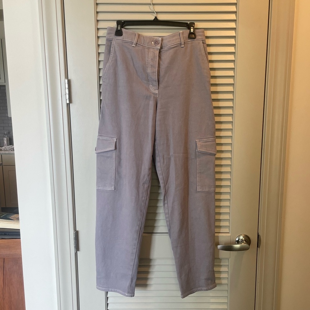 Aritzia Wilfred Purple Cargo Jean Straight Leg